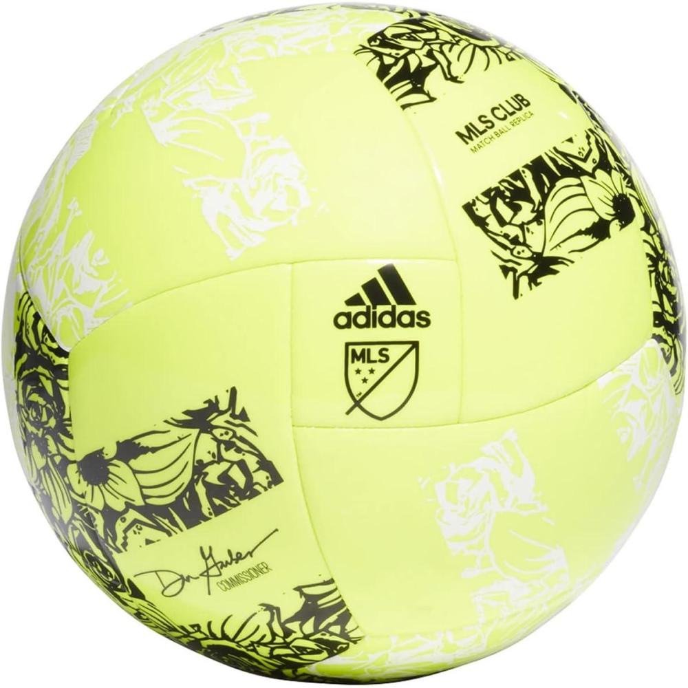 imageadidas MLS Club Soccer BallSolar YellowBlack