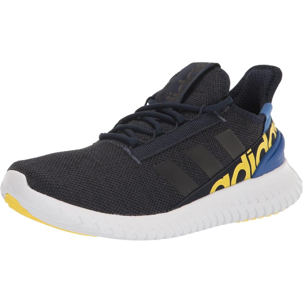 imageadidas Mens Kaptir 20 Running ShoeInkBlackImpact Yellow