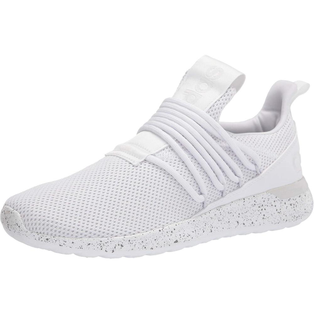 imageadidas Mens Lite Racer Adapt 30 Running ShoeWhiteWhiteDash Grey