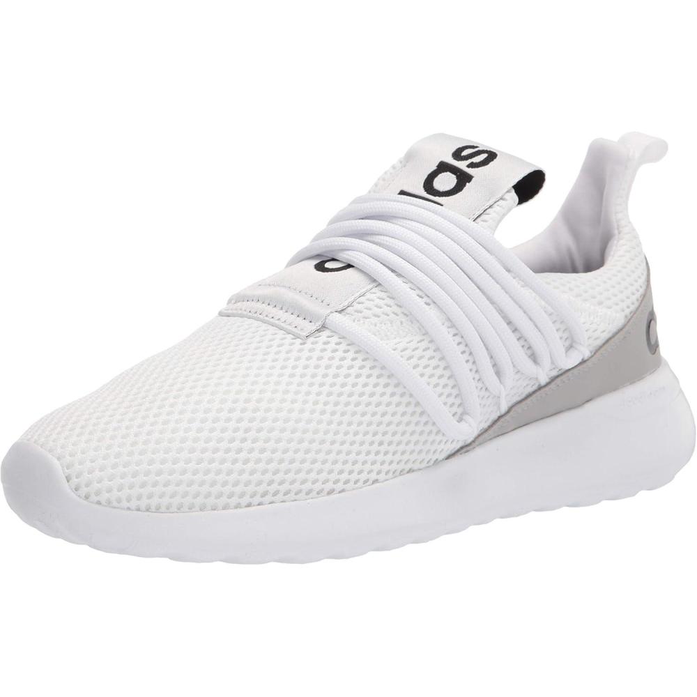 imageadidas Mens Lite Racer Adapt 30 Running ShoeWhiteWhiteGrey 1