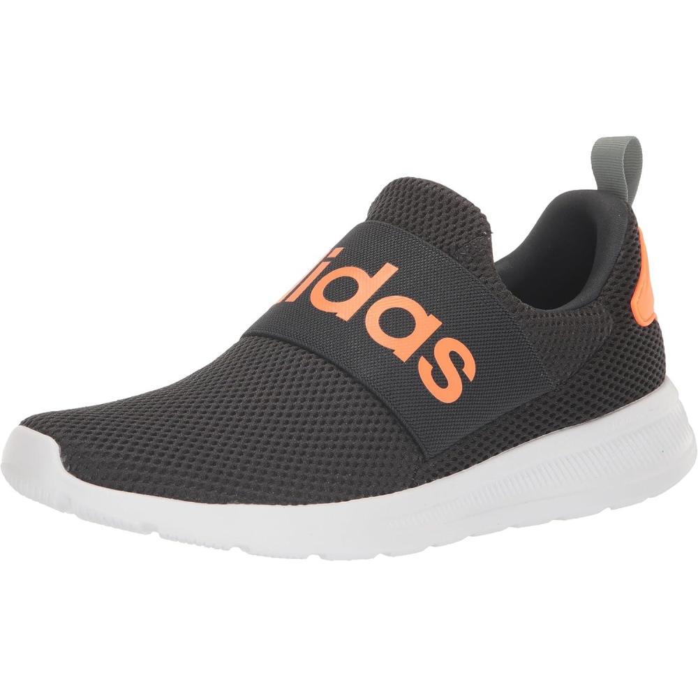 imageadidas Mens Lite Racer Adapt 40 Running ShoeCarbonCarbonScreaming Orange