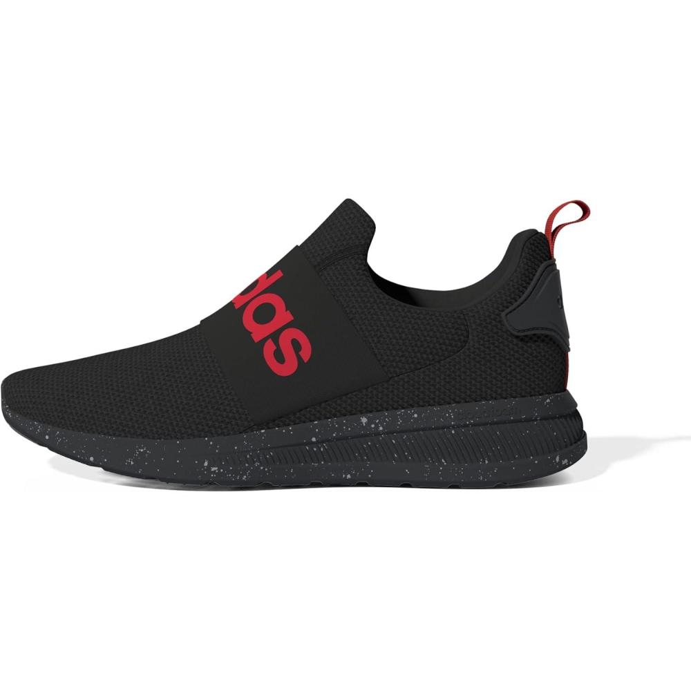 imageadidas Mens Lite Racer Adapt 40 Running ShoeCore BlackVivid RedCarbon