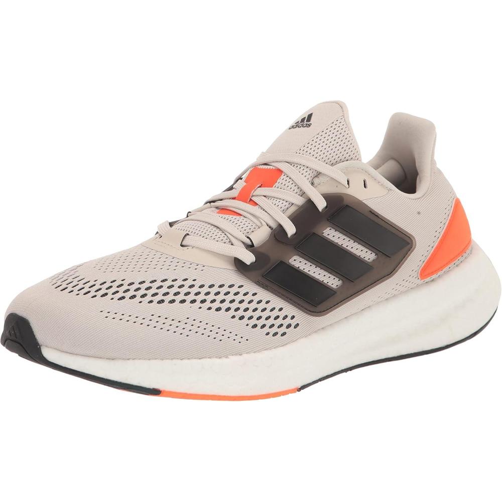 imageadidas Mens Pureboost 22 ShoesAluminiumCore BlackImpact Orange