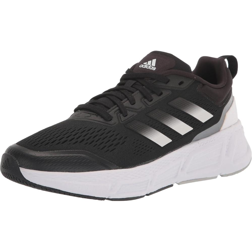 imageadidas Mens Questar Running ShoeBlackWhiteGrey