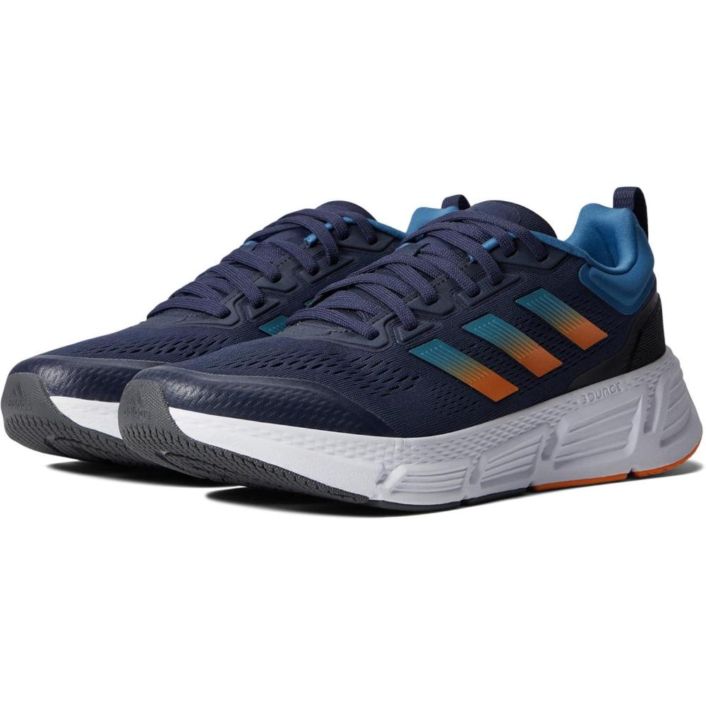 imageadidas Mens Questar Running ShoeShadow NavyAltered BlueOrange Rush