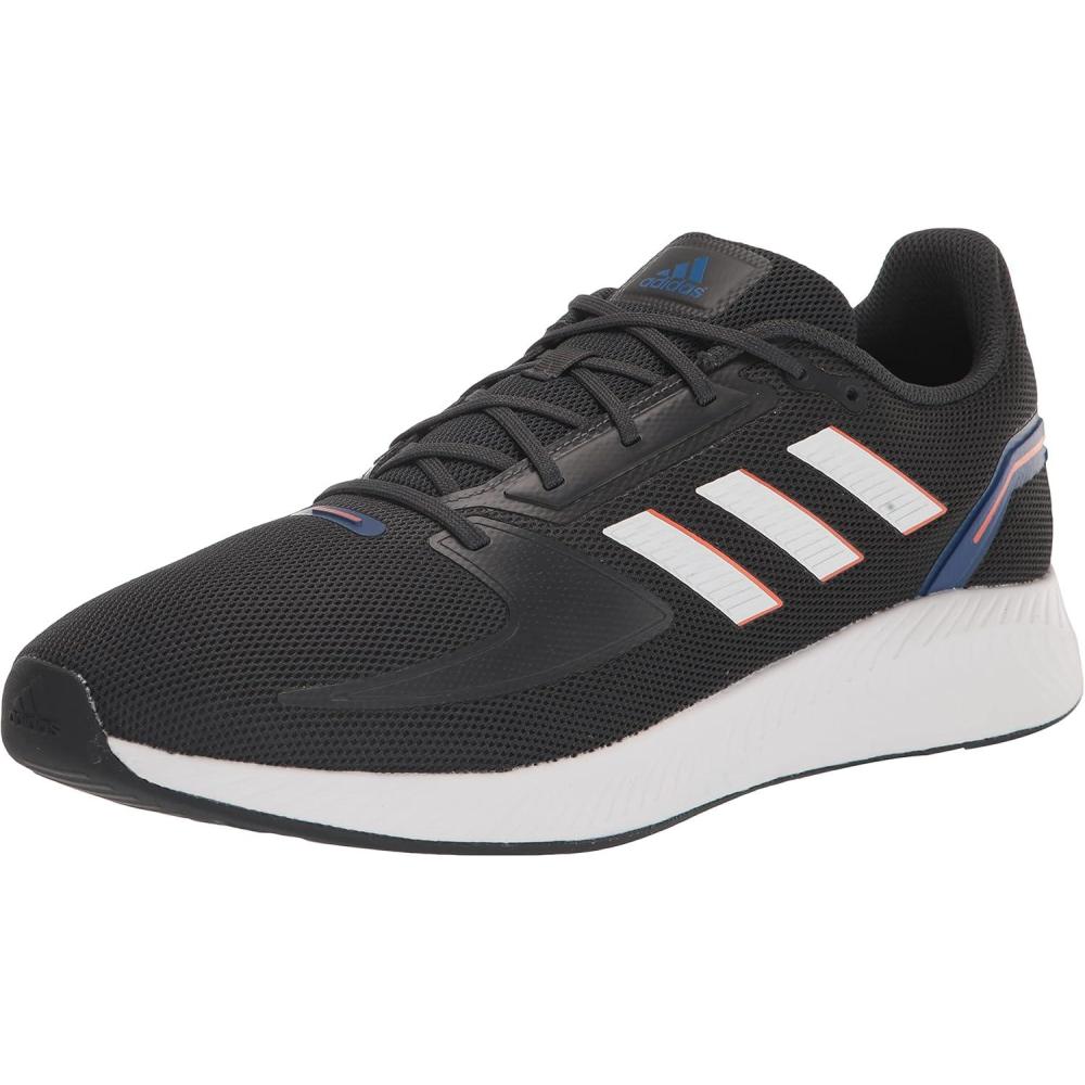 imageadidas Mens Runfalcon 20 Running ShoeCarbonWhiteBlack