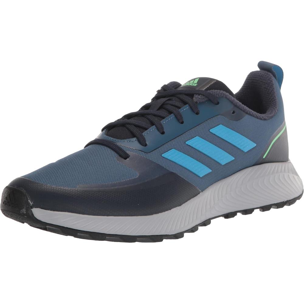imageadidas Mens Runfalcon 20 Running ShoeWonder SteelPulse BlueBeam Green