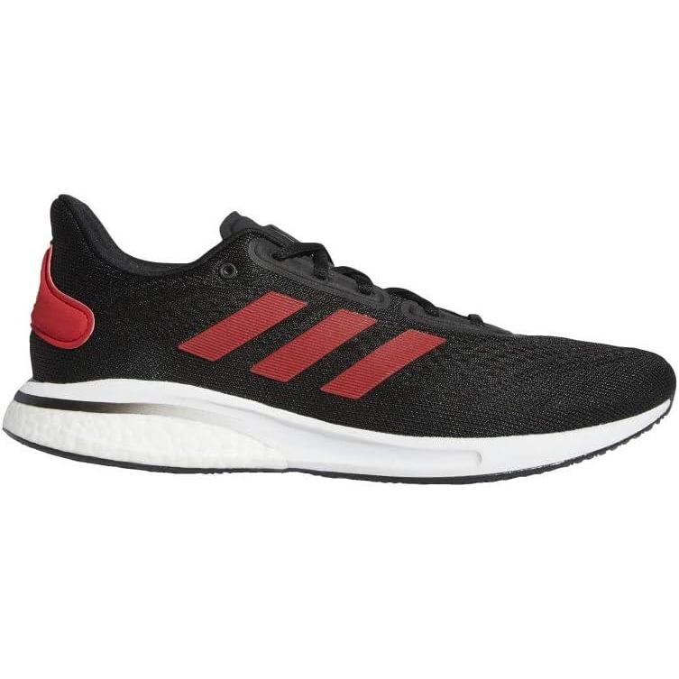 imageadidas Mens Supernova  ShoesBlackTeam RedWhite