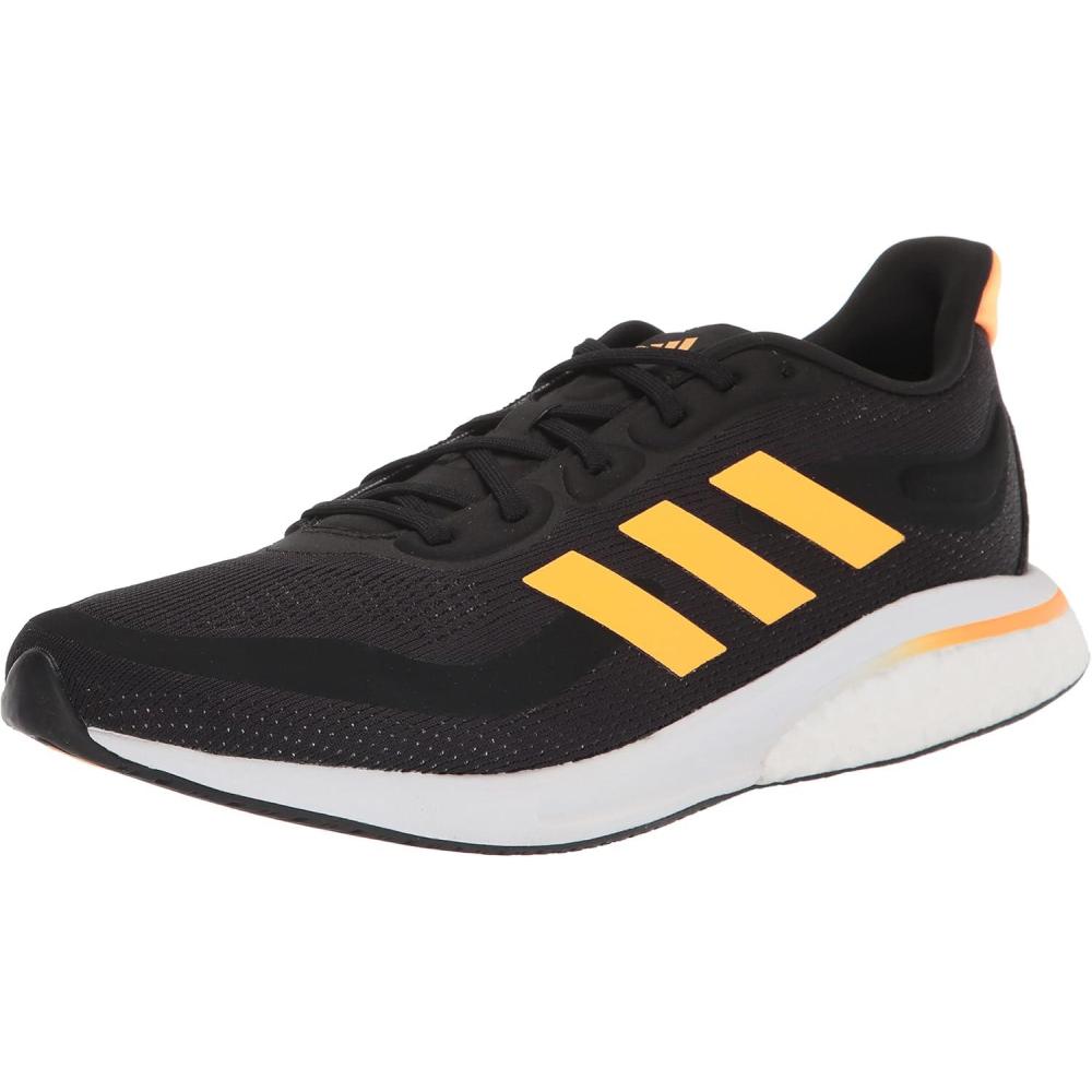 imageadidas Mens Supernova  ShoesCore BlackFlash OrangeFlash Orange