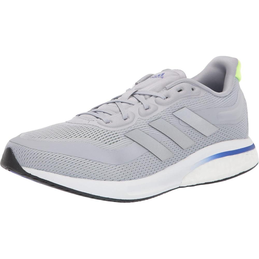 imageadidas Mens Supernova  ShoesHalo Silver Matte Silver Signal Green