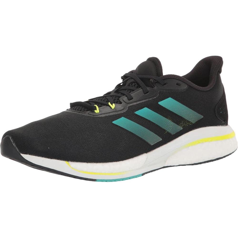 imageadidas Mens Supernova Running ShoeBlackMint RushSolar Yellow