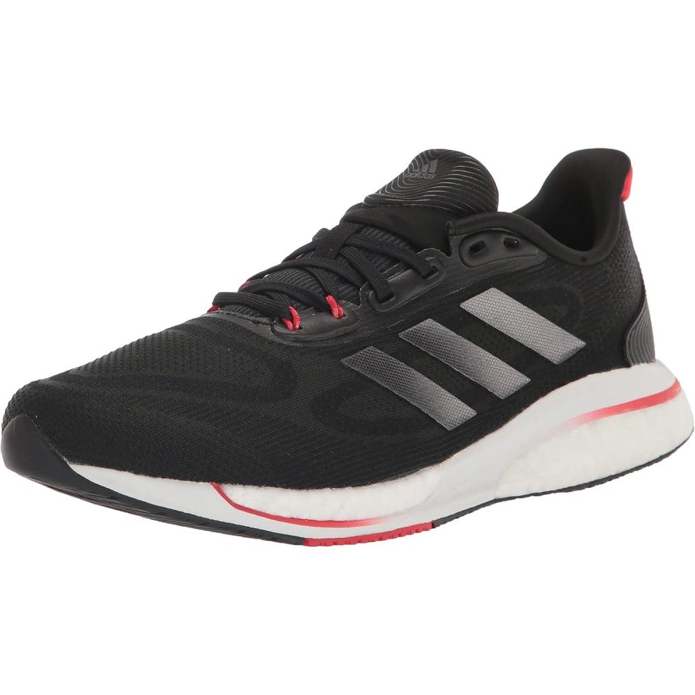 imageadidas Mens Supernova Running ShoeBlackNight MetallicImpact Orange