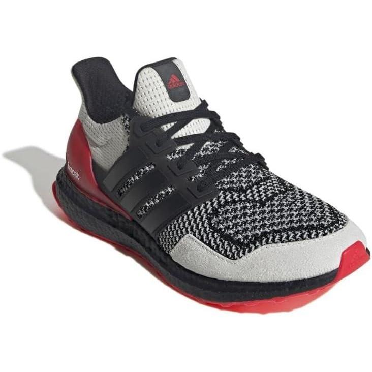 imageadidas Mens Ultraboost 10 Running ShoeCrystal WhiteBlackBetter Scarlet