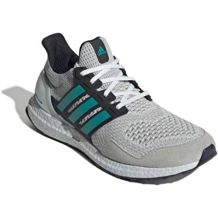 imageadidas Mens Ultraboost 10 Running ShoeCrystal WhitePure TealGrey