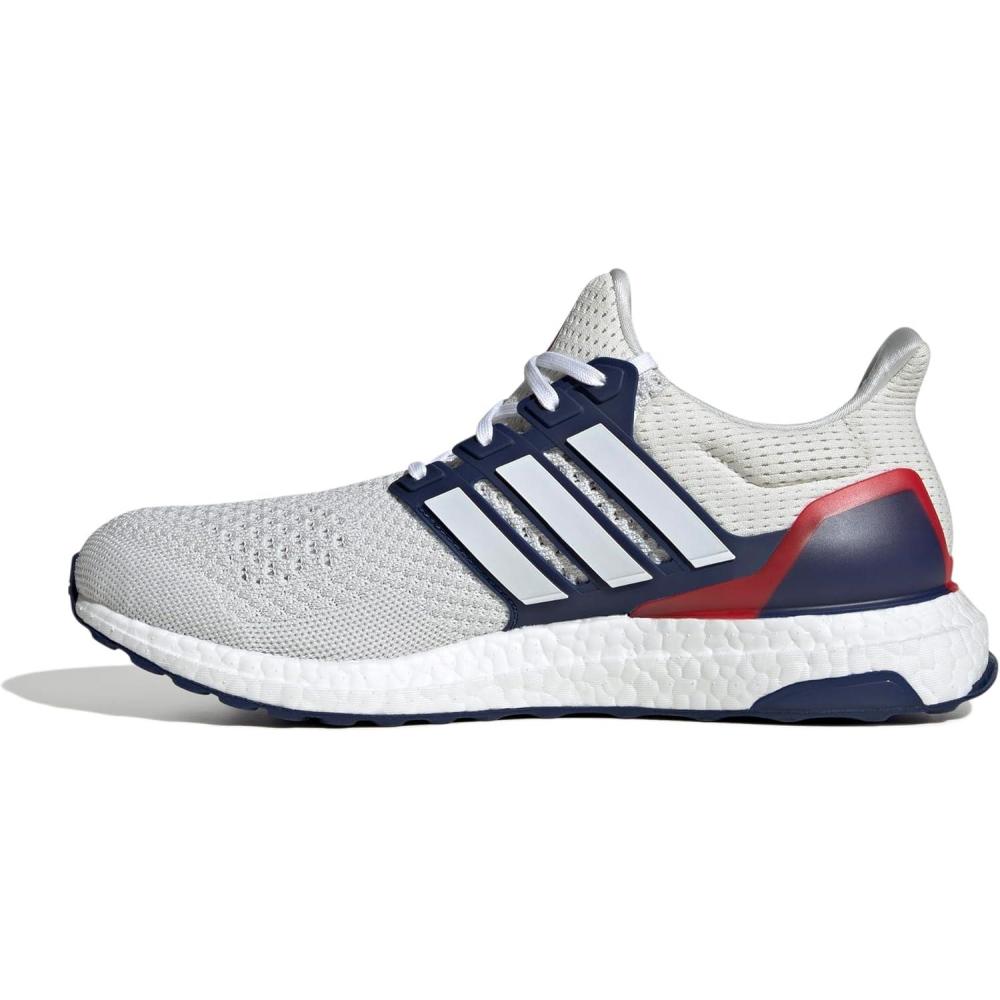 imageadidas Mens Ultraboost 10 Running ShoeCrystal WhiteWhiteDark Blue