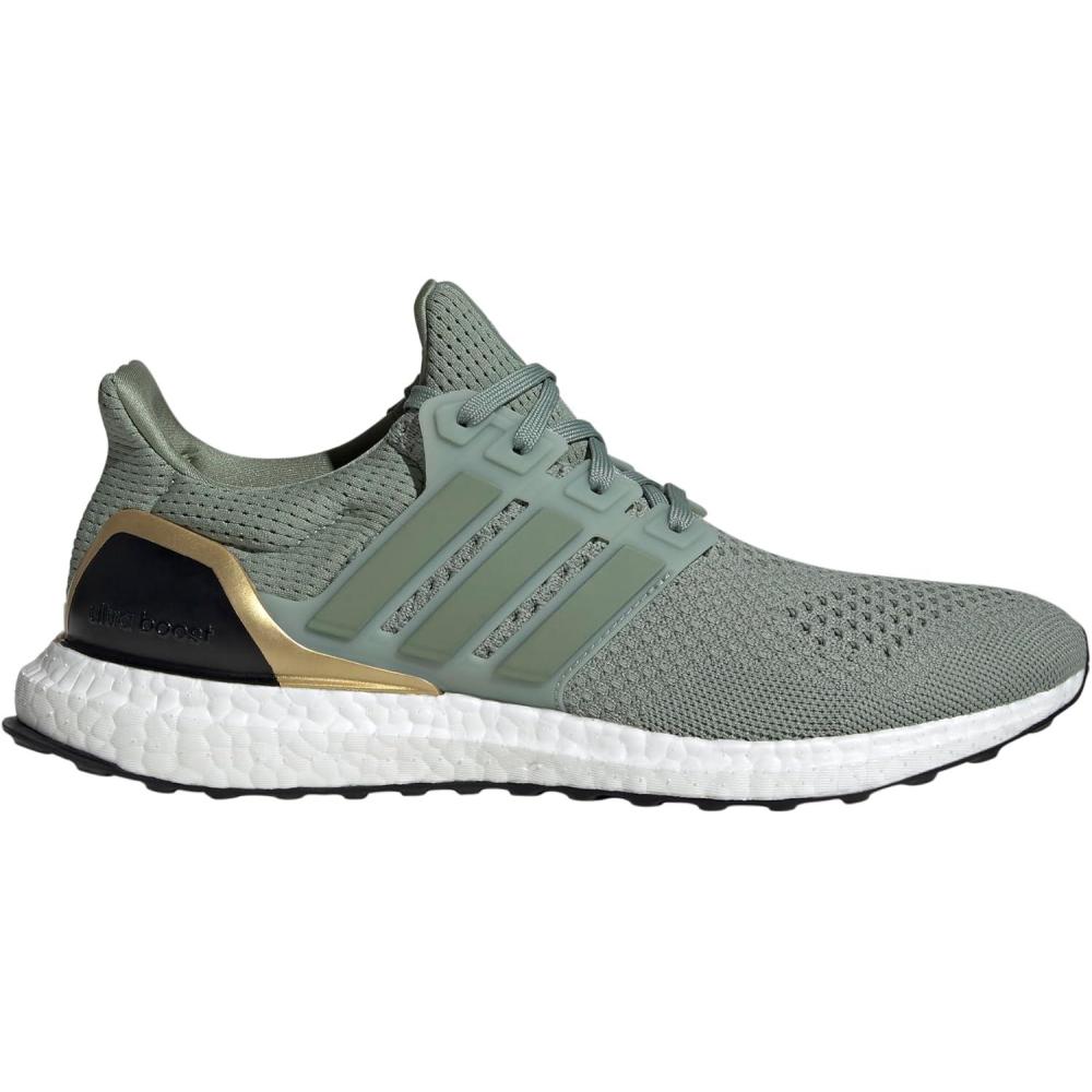 imageadidas Mens Ultraboost 10 Running ShoeSilver GreenSilver GreenGold Metallic