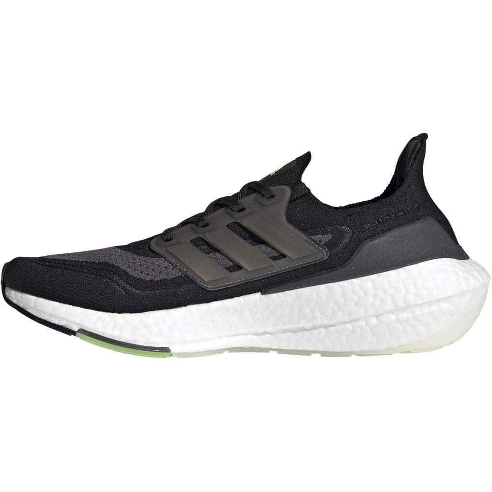imageadidas Mens Ultraboost 21 ShoesBlackSilver MetallicSolar Yellow