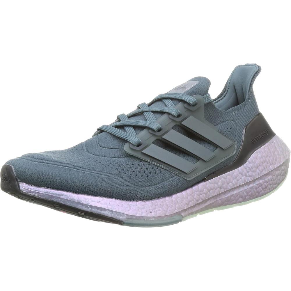 imageadidas Mens Ultraboost 21 ShoesBlue Oxide Blue Oxide Hazy Green