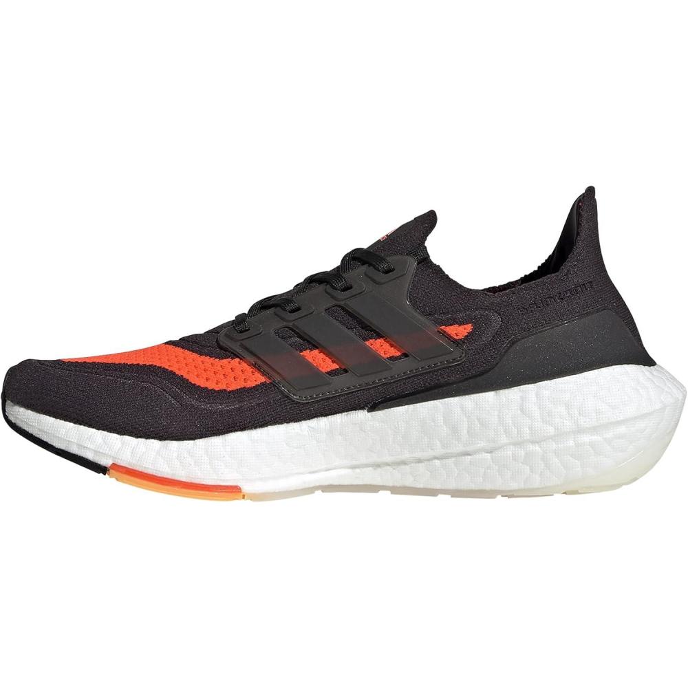 imageadidas Mens Ultraboost 21 ShoesCarbonBlackSolar Red