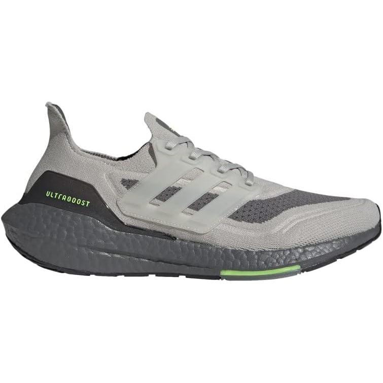 imageadidas Mens Ultraboost 21 ShoesMetal GreyMetal GreySignal Green