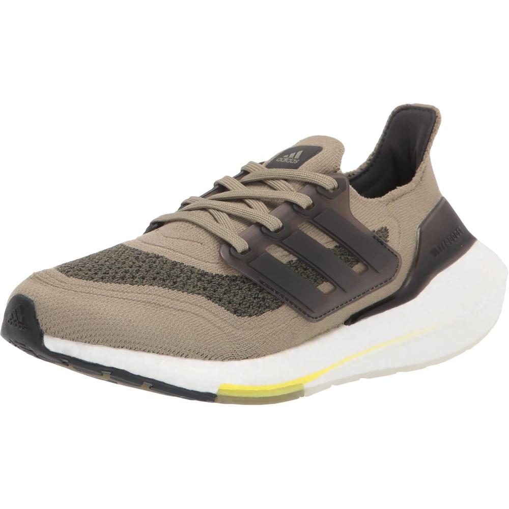 imageadidas Mens Ultraboost 21 ShoesOrbit GreenBlackAcid Yellow