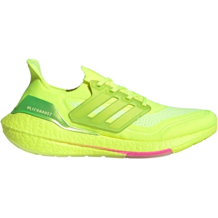 imageadidas Mens Ultraboost 21 ShoesSolar Yellow Solar Yellow Screaming Pink
