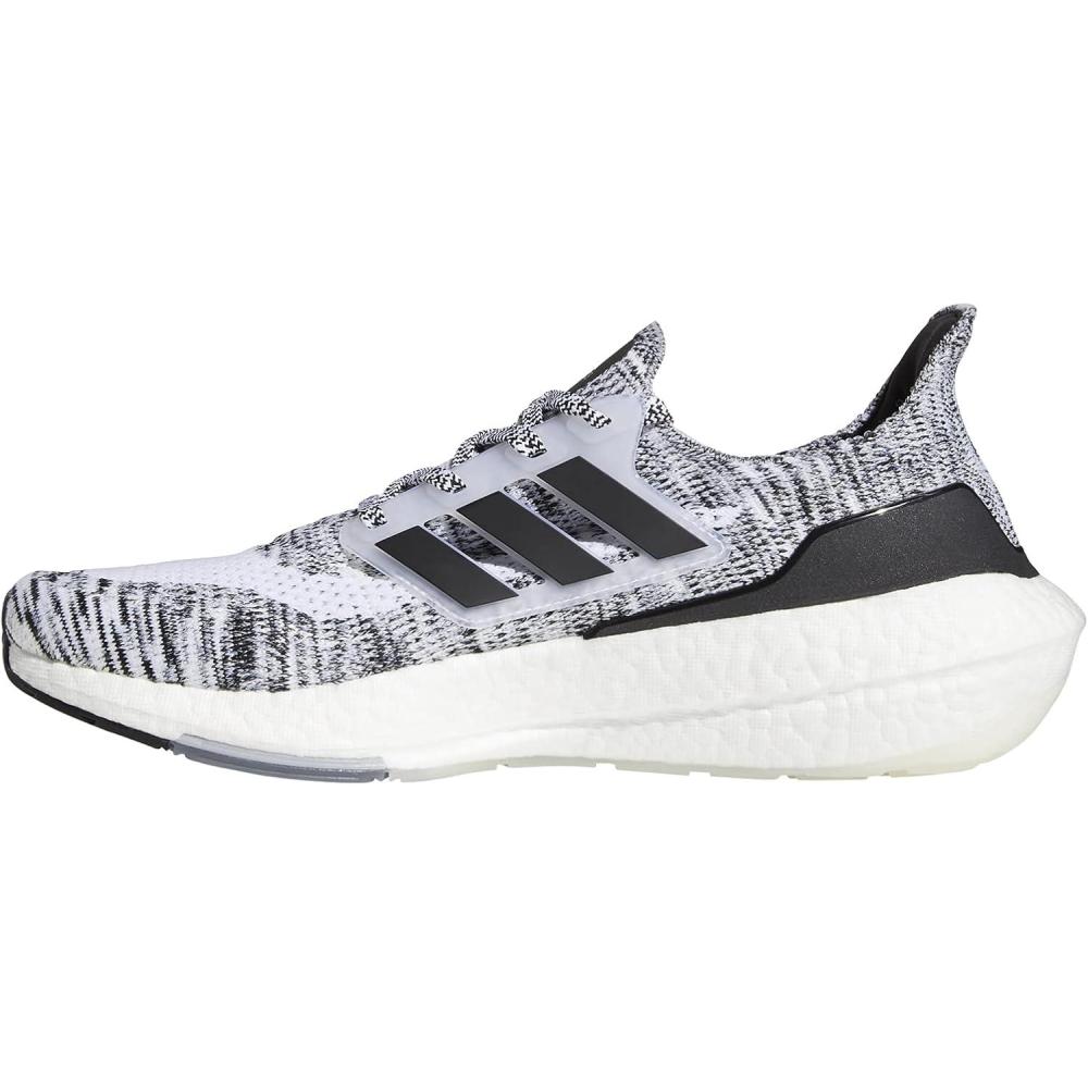 imageadidas Mens Ultraboost 21 ShoesWhiteBlackBlack