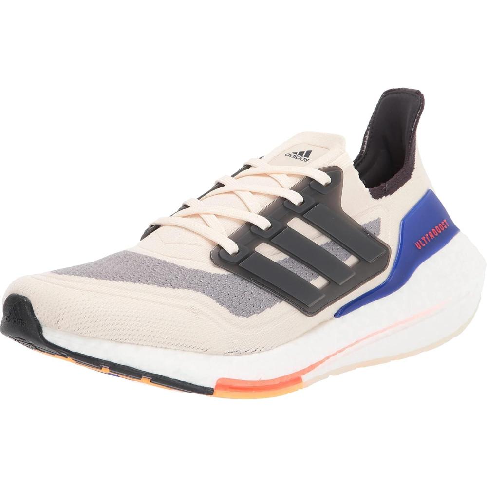 imageadidas Mens Ultraboost 21 ShoesWonder WhiteCarbonSolar Red