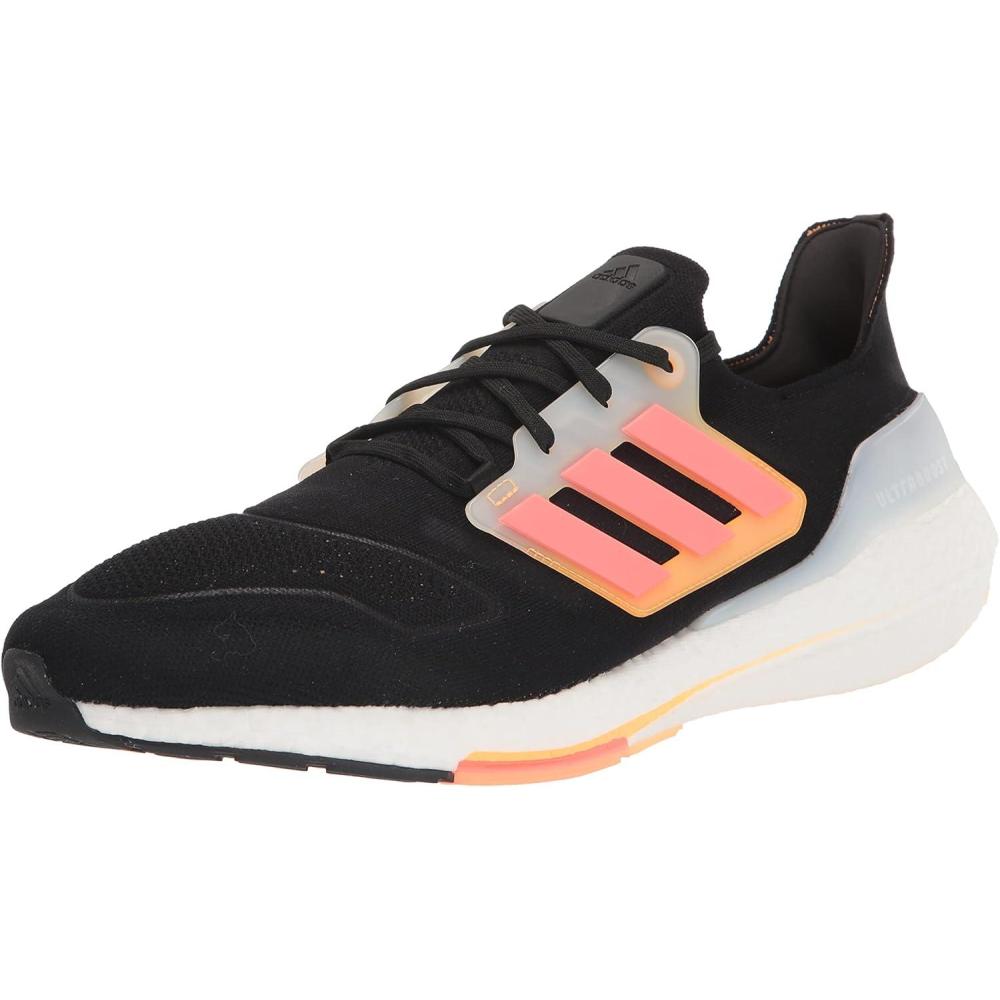 imageadidas Mens Ultraboost 22 HeatRdy Running ShoesBlackTurboFlash Orange
