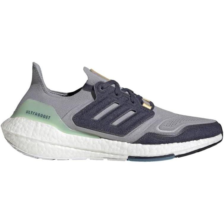 imageadidas Mens Ultraboost 22 HeatRdy Running ShoesHalo SilverShadow NavyLinen Green