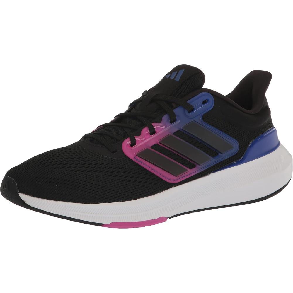 imageadidas Mens Ultrabounce Running ShoeBlackBlackLucid Blue