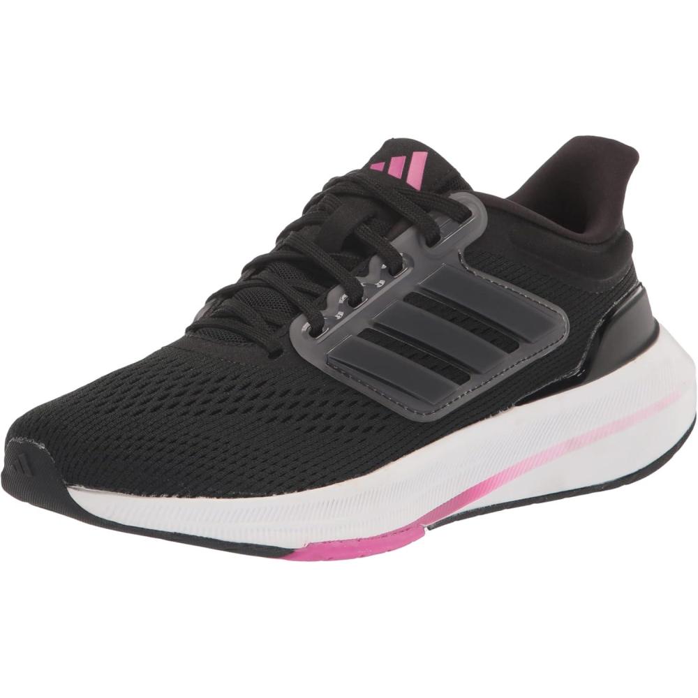 imageadidas Mens Ultrabounce Running ShoeBlackBlackLucid Fuchsia