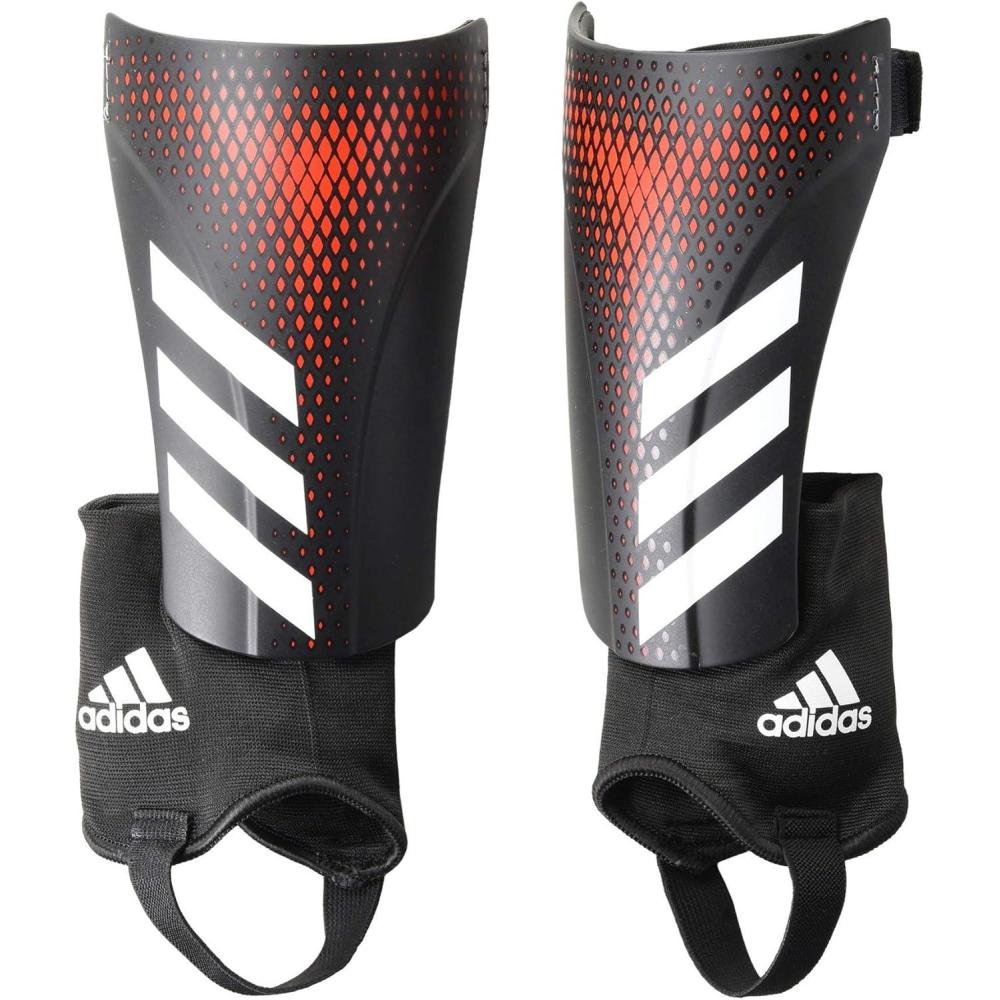 imageadidas Predator 20 Match Shin GuardsBlackBlackActive Red