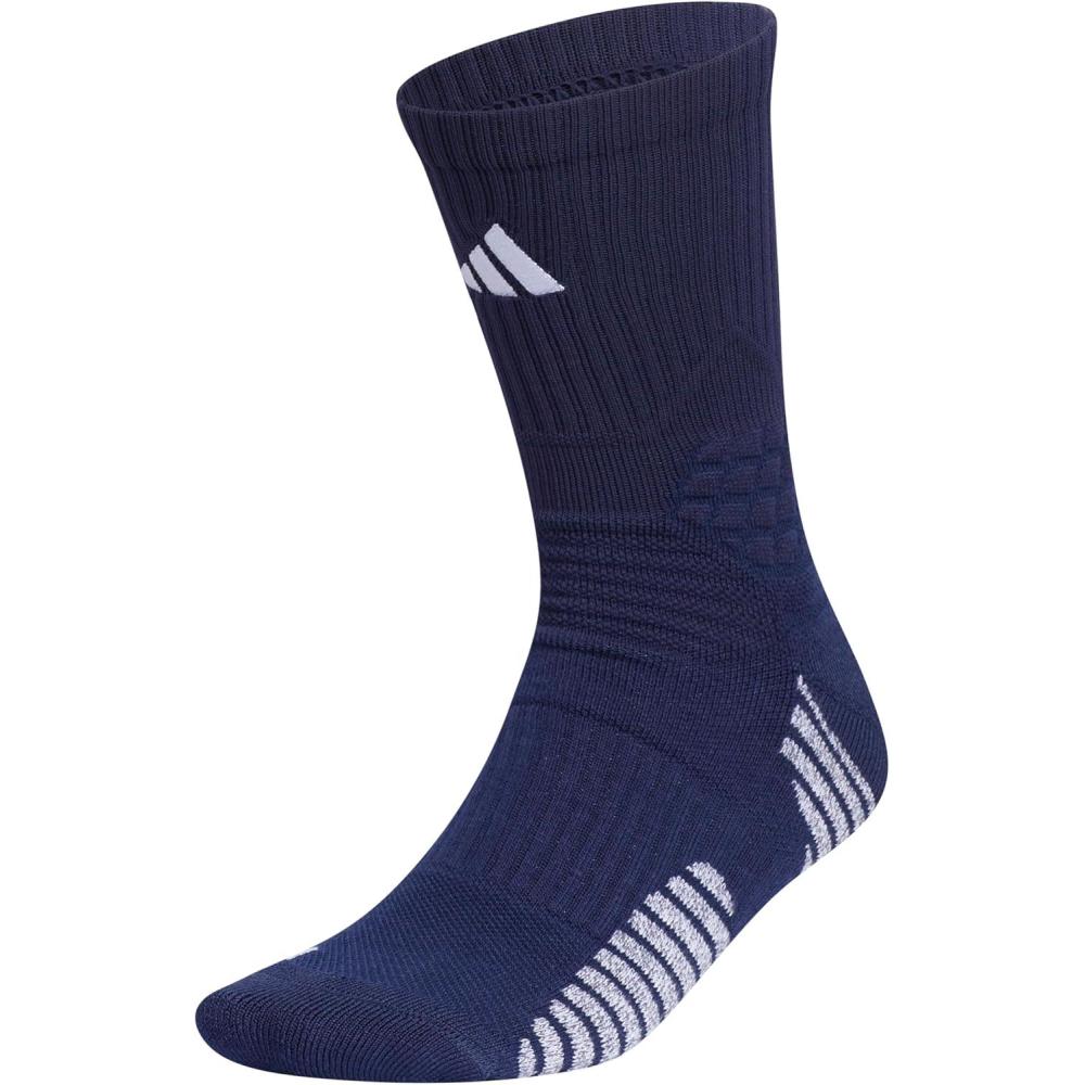imageadidas Select Basketball Crew Socks 1 pair for team sports boys girls men womenNavy BlueWhite2