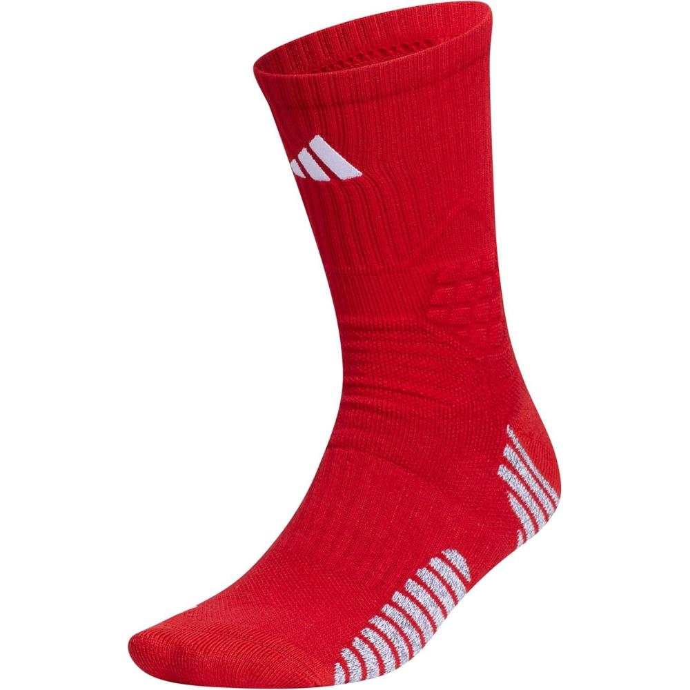 imageadidas Select Basketball Crew Socks 1 pair for team sports boys girls men womenPower RedWhite2