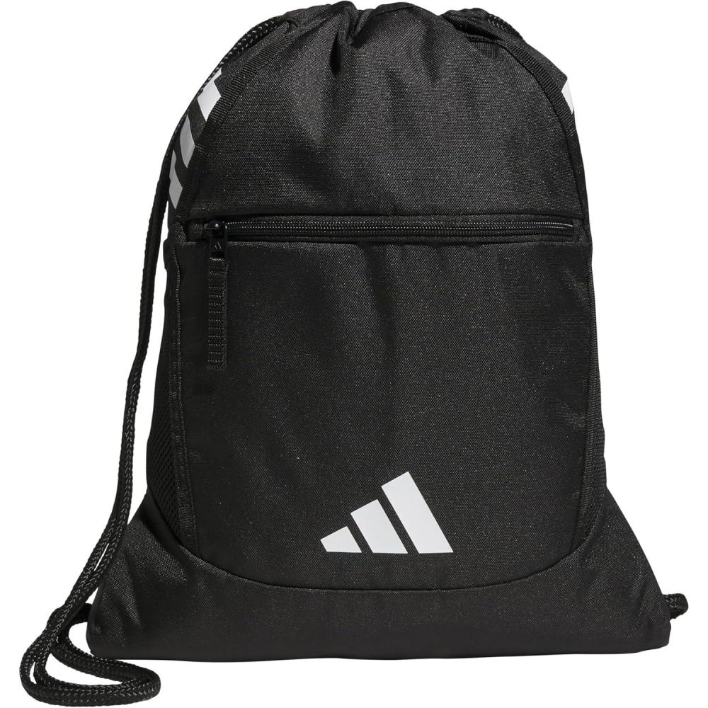 imageadidas Stadium Sackpack Small Drawstring Bag for Sports ampamp Gym Black One SizeBlack