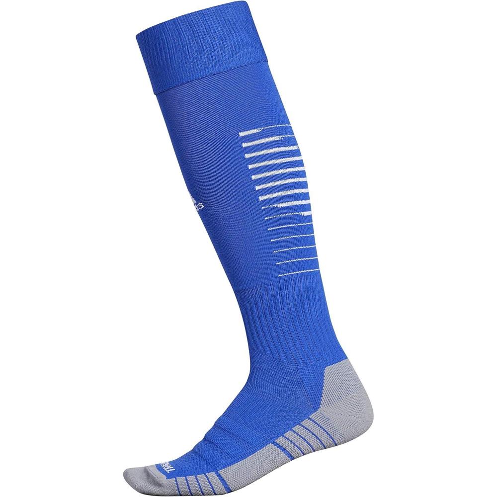 imageadidas Team Speed 2 Soccer Socks for Boys Girls Men and Women 1PairTeam Royal BlueWhiteLight Onix Grey