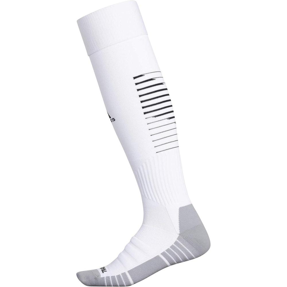 imageadidas Team Speed 2 Soccer Socks for Boys Girls Men and Women 1PairWhiteBlackLight Onix Grey