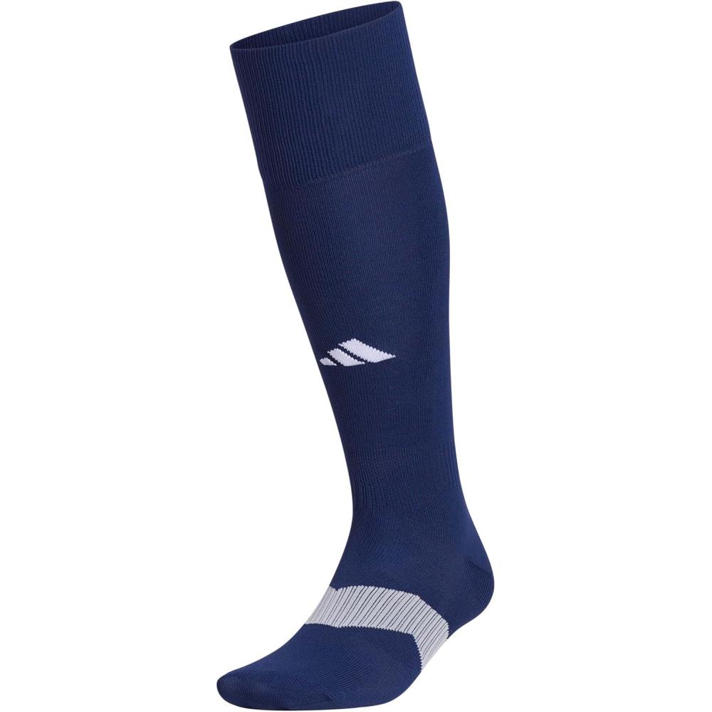 imageadidas Unisex Metro Soccer Socks for Men Women Youth Boys and Girls Team SportsTeam Navy BlueClear GreyWhite