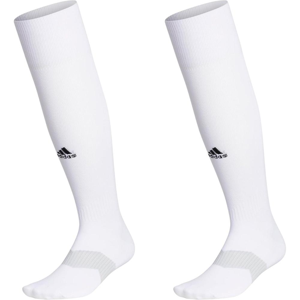 imageadidas Unisex Metro Soccer Socks for Men Women Youth Boys and Girls Team SportsWhiteClear GreyBlack6Multi