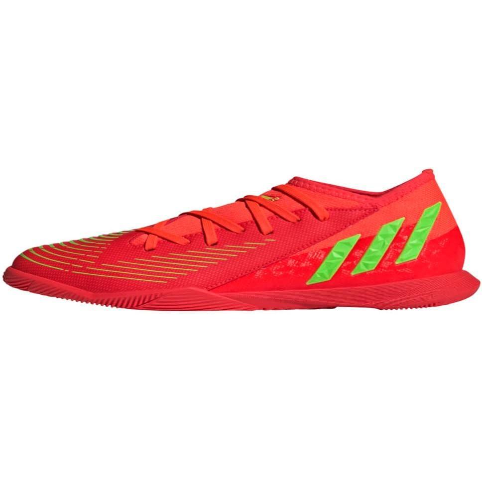 imageadidas Unisex Predator Edge3 Indoor Soccer Shoe Kids Soccer CleatSolar RedSolar GreenBlack