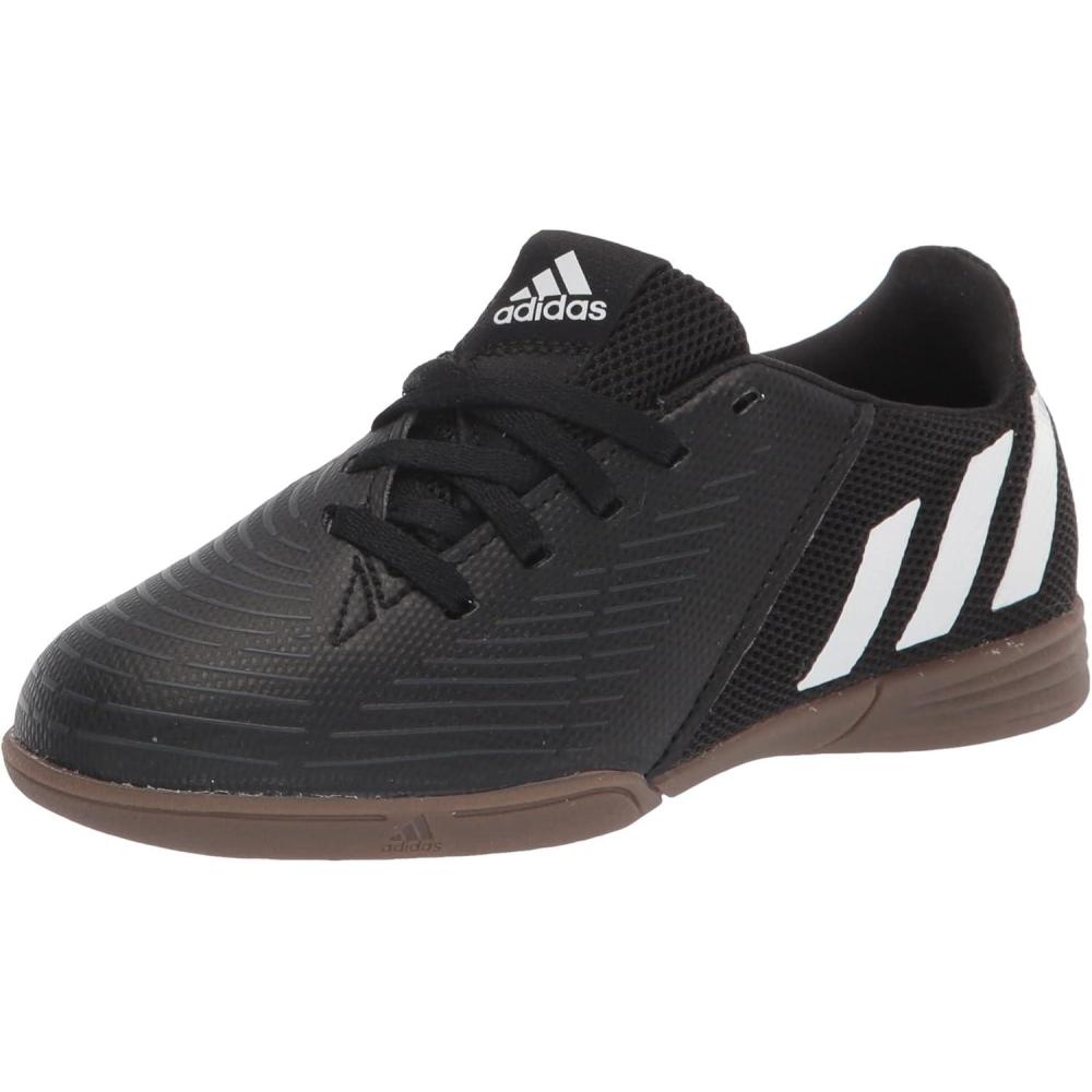 imageadidas Unisex Predator Edge4 in Sala Soccer Shoe  Kids Soccer CleatCore BlackWhiteVivid Red