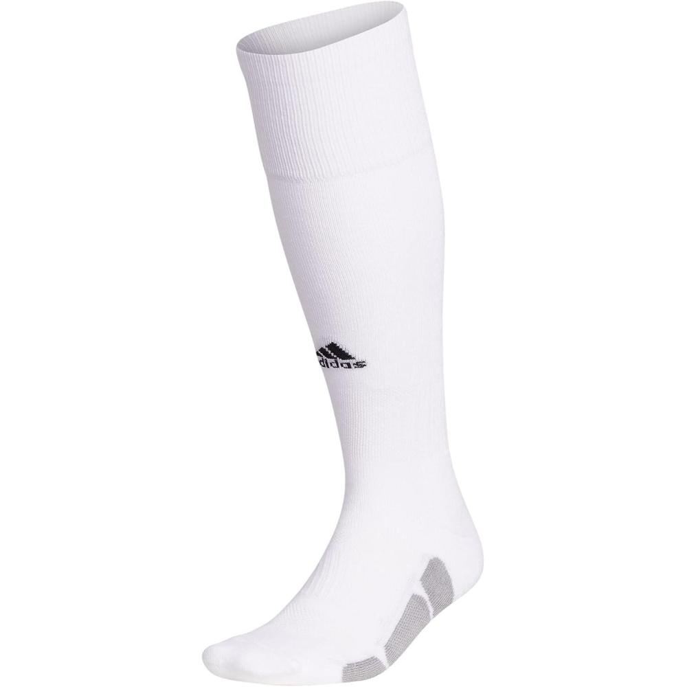 imageadidas Unisex Purehustle Softball Over the Calf Otc Socks 1pairWhiteBlackLight Onix Grey