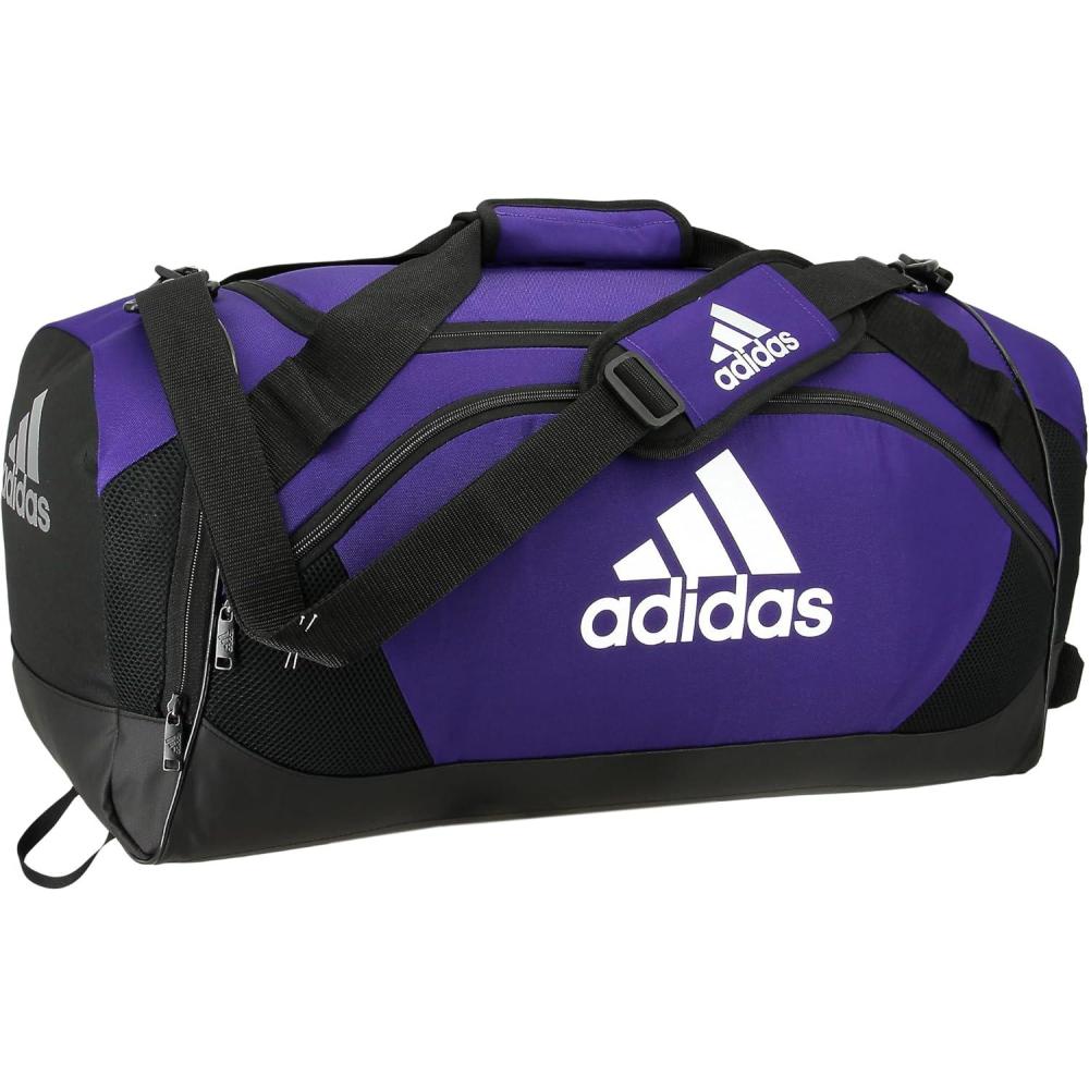 imageadidas Unisex Team Issue Sports Duffel Bag for Men and WomenTeam Collegiate Purple