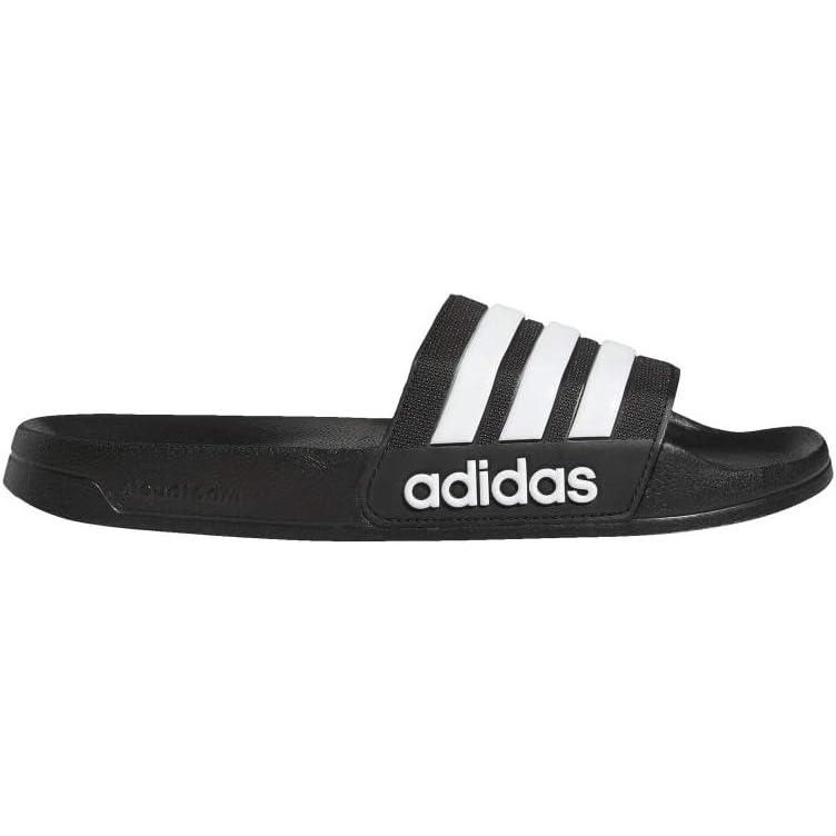 imageadidas UnisexAdult Adilette SlidesBlackWhiteBlack