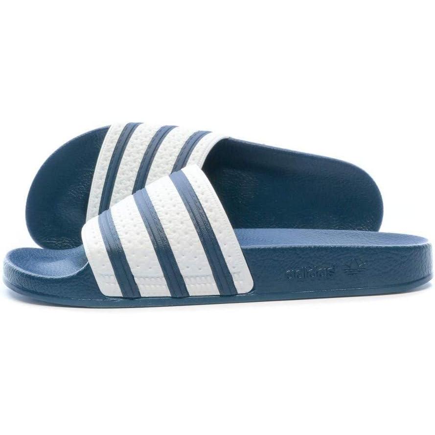 imageadidas UnisexAdult Adilette SlidesBlueWhite