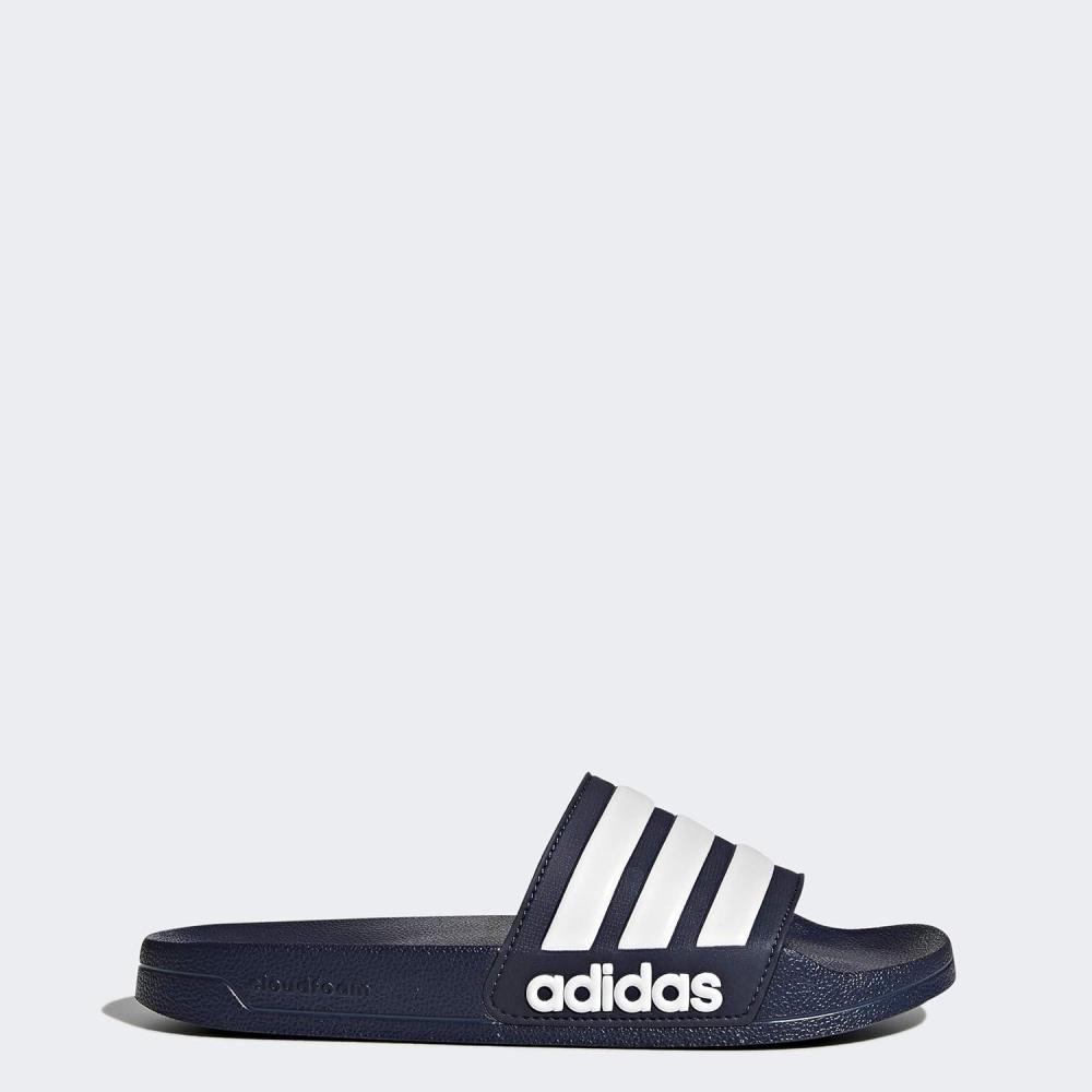 imageadidas UnisexAdult Adilette SlidesCollegiate NavyWhiteCollegiate Navy