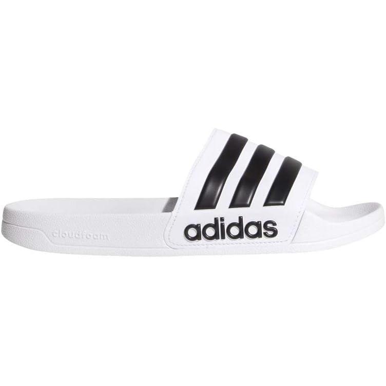 imageadidas UnisexAdult Adilette SlidesWhiteCore BlackWhite