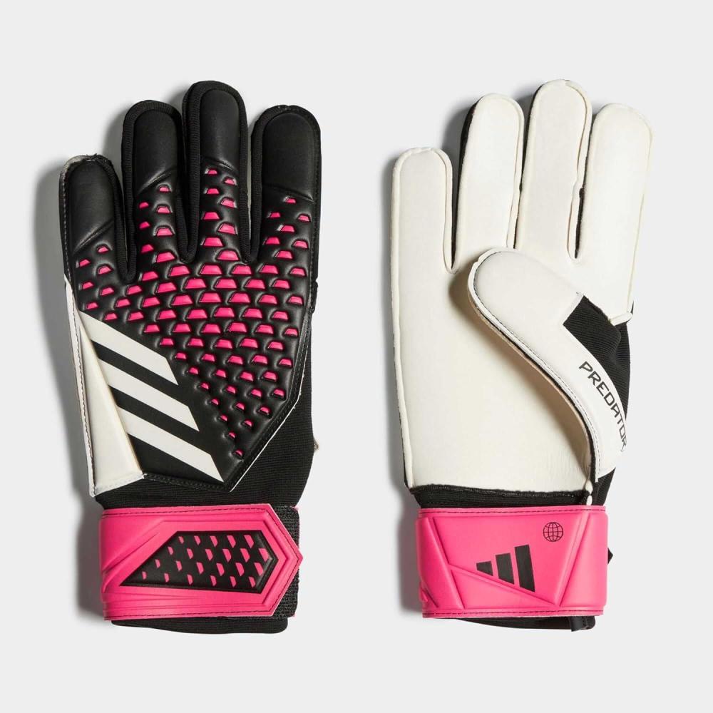 imageadidas UnisexAdult Match Predator Goalie GlovesBlackWhiteTeam Shock Pink
