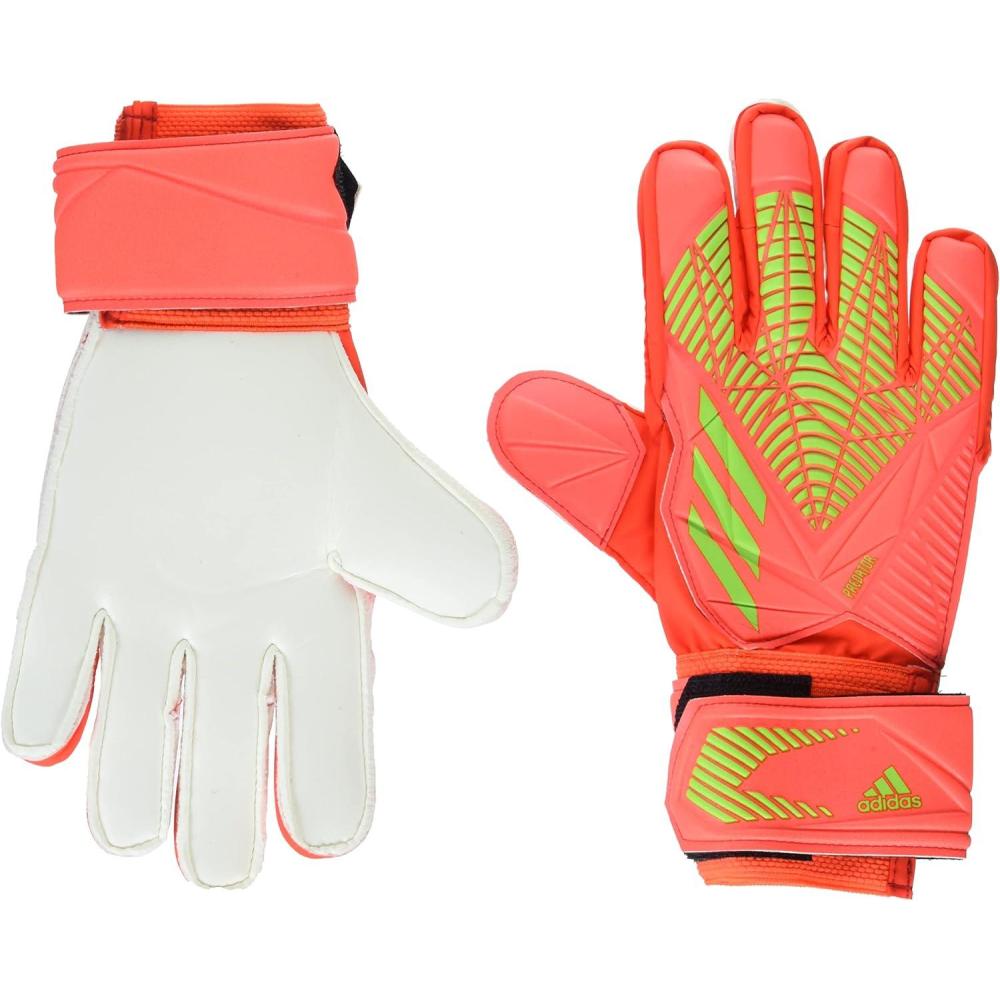imageadidas UnisexAdult Match Predator Goalie GlovesSolar RedTeam Solar GreenTeam Solar Green